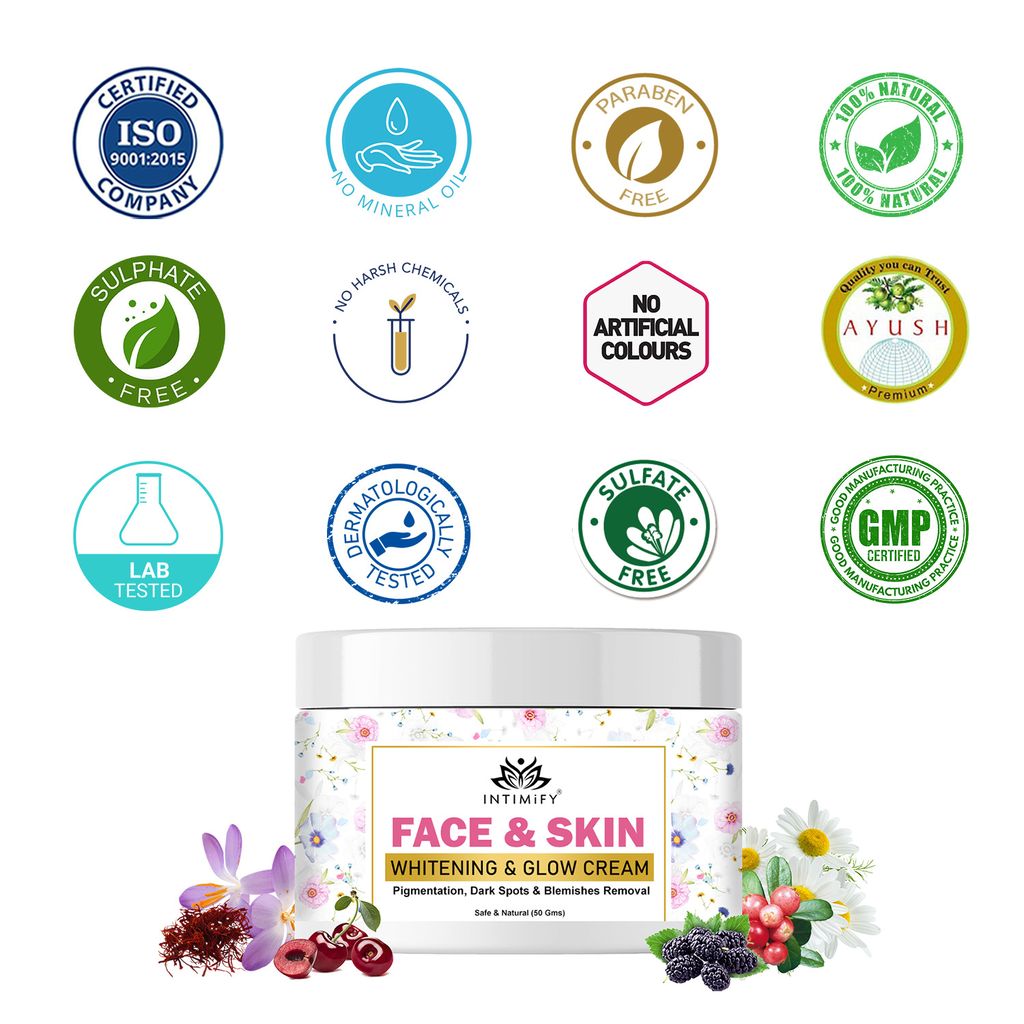 Intimify Face Whitening Cream, skin brightening cream, skin whitening cream, underarm whitening cream, Night Cream (50 gms)