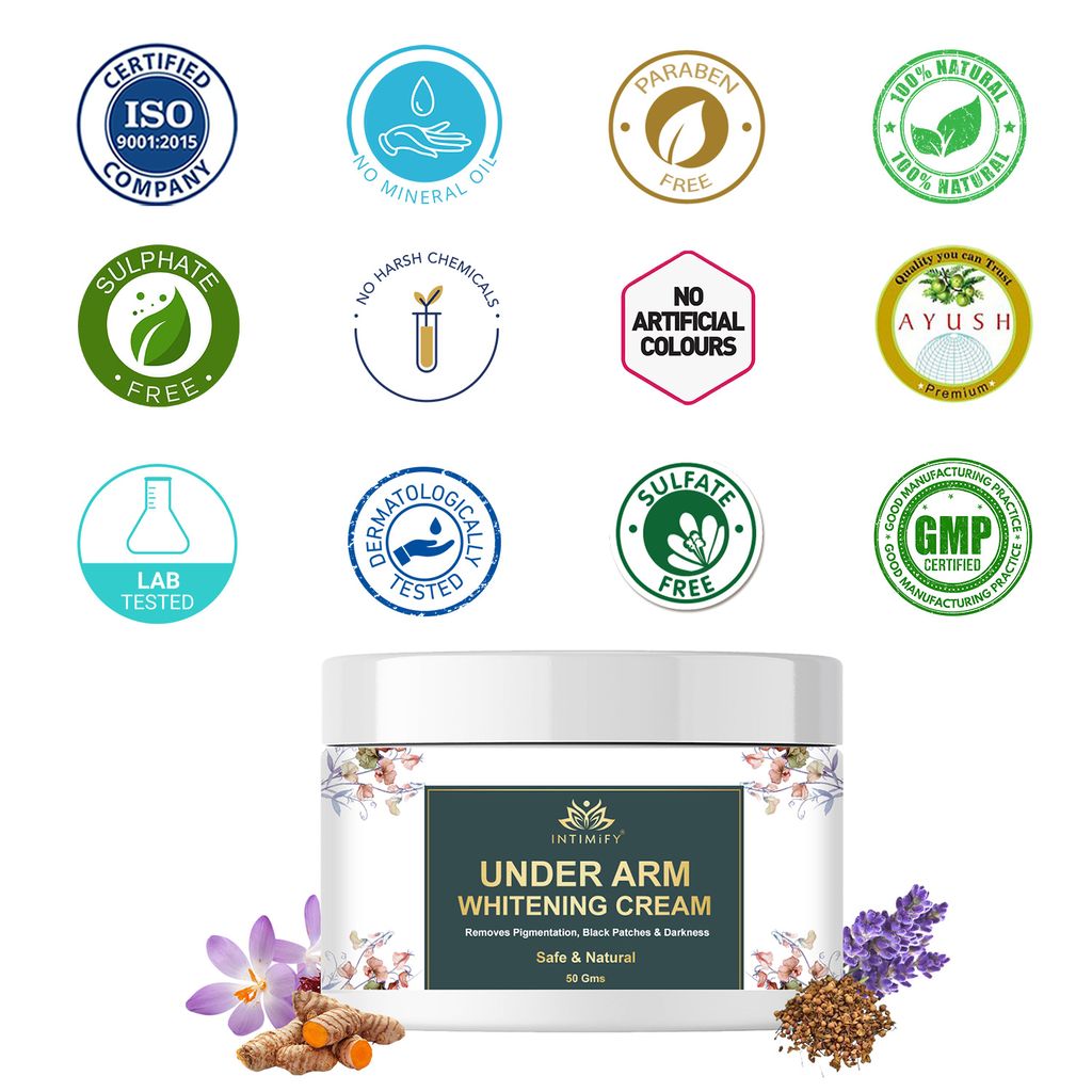 Intimify Underarm Whitening Cream For Dark Underarms, Underarm Whitening, Spot Removal, 50 g