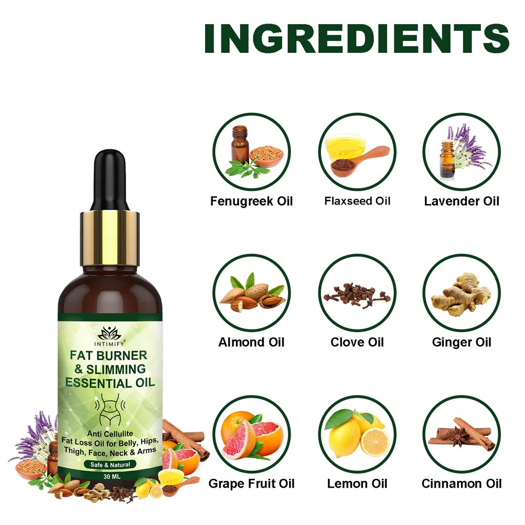 Intimify Fat Burner Oil, Firming Oil, Weight Loss Oil, Fat Loss, Slimming Oil, Firming Oil 30 mL