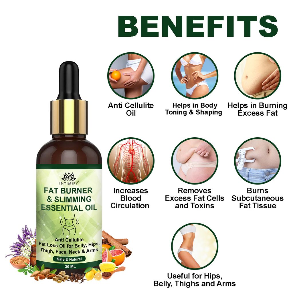 Intimify Fat Burner Oil, Firming Oil, Weight Loss Oil, Fat Loss, Slimming Oil, Firming Oil 30 mL