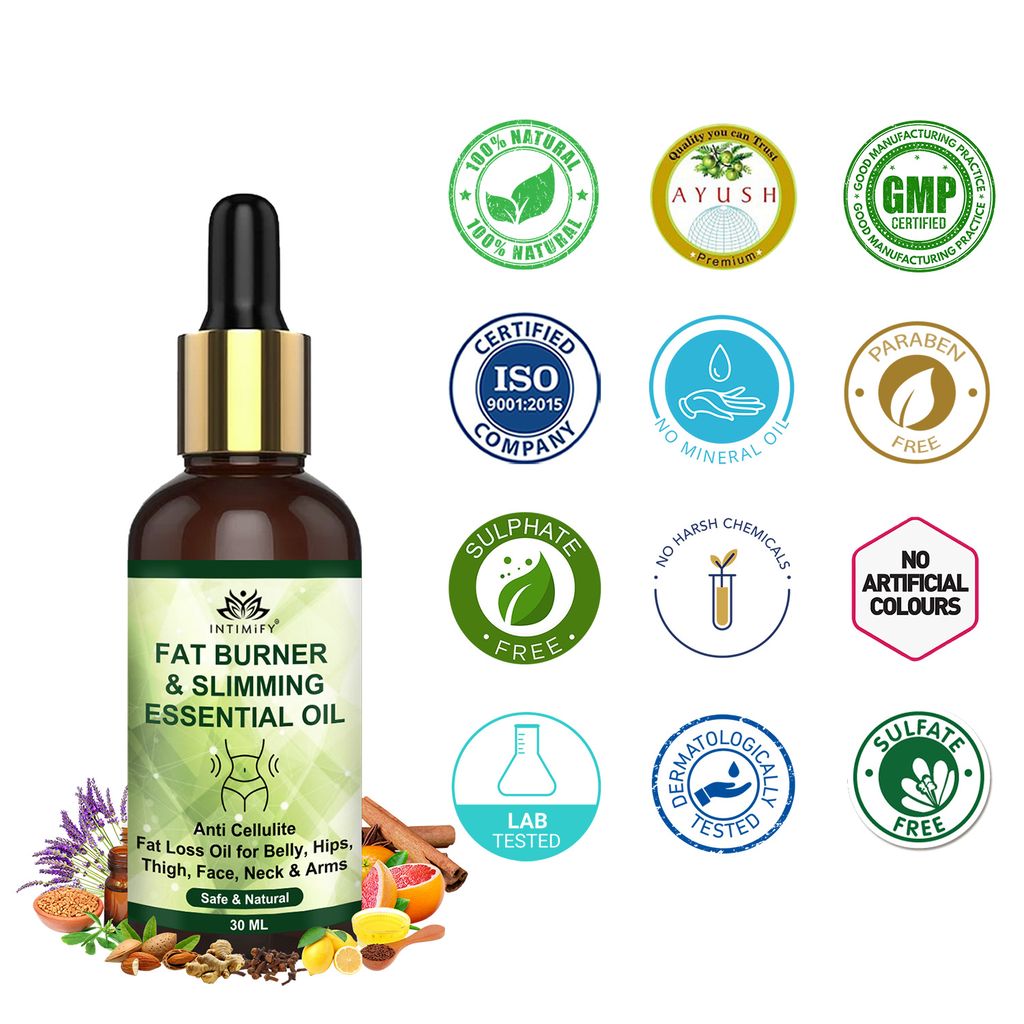 Intimify Fat Burner Oil, Firming Oil, Weight Loss Oil, Fat Loss, Slimming Oil, Firming Oil 30 mL