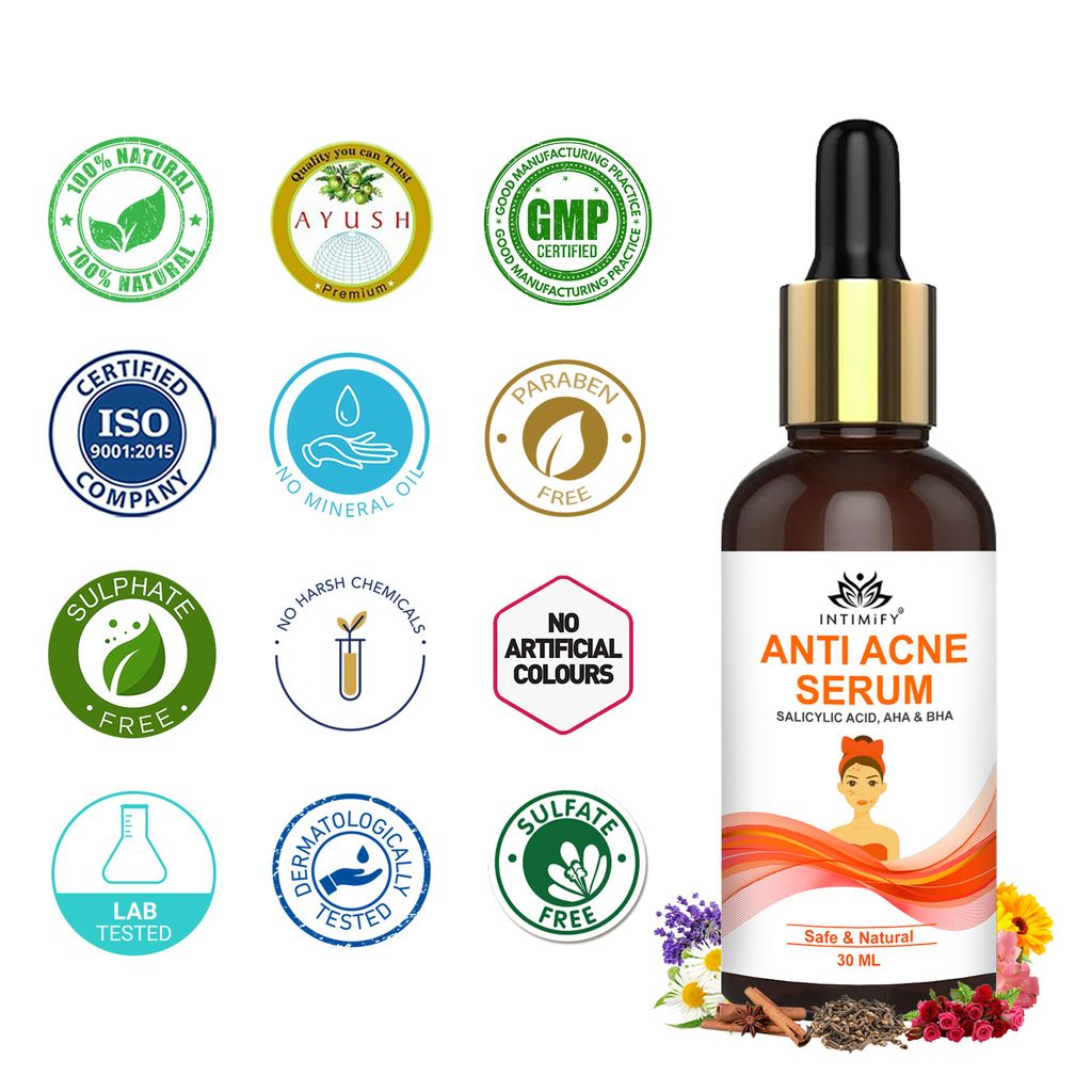 Intimify anti acne serum, anti aging wrinkles serum, face serum, skin brightening serum, anti wrinkle face serum (30 ml)