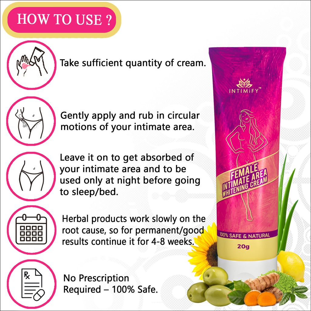 Intimify Female Intimate Area Whitening Cream, intimate lubricant, intimate hygine, intimate lightening cream, intimate care