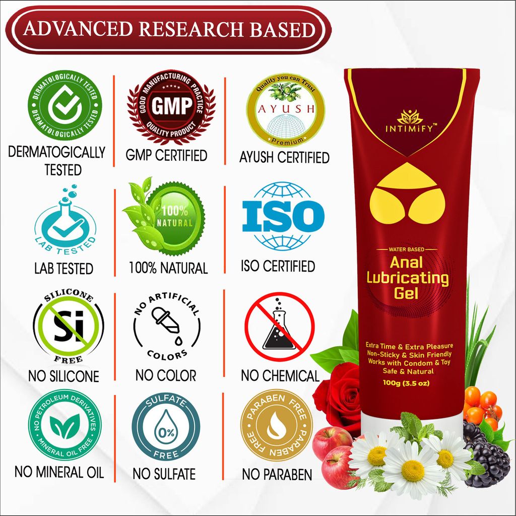 Intimify Anal Lubricating Gel for smooth anal sex experience and used as lubricant gel, sexual lubricant gel, sex lubricant