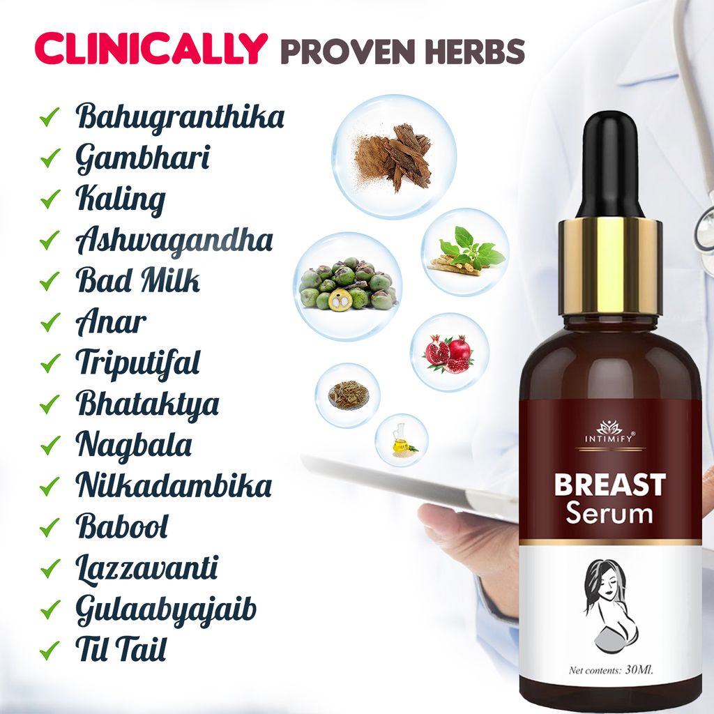 Intimify breast growth serum, breast serum, breast massage oil, breast tightening oil, breast enlargement oil