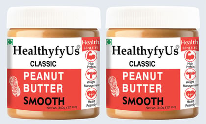 Healthyfyus Classic Creamy Peanut Butter (340gX2)