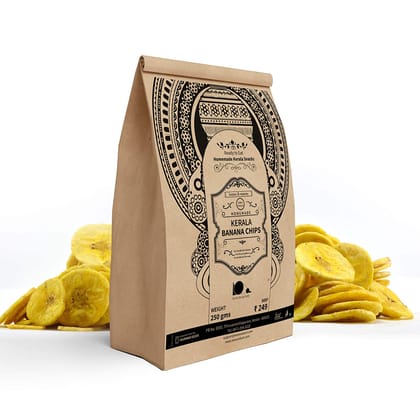Special Kerala Banana Chips (Homemade, prepared in coconut oil, no preservatives or additives added) – 250 gm
