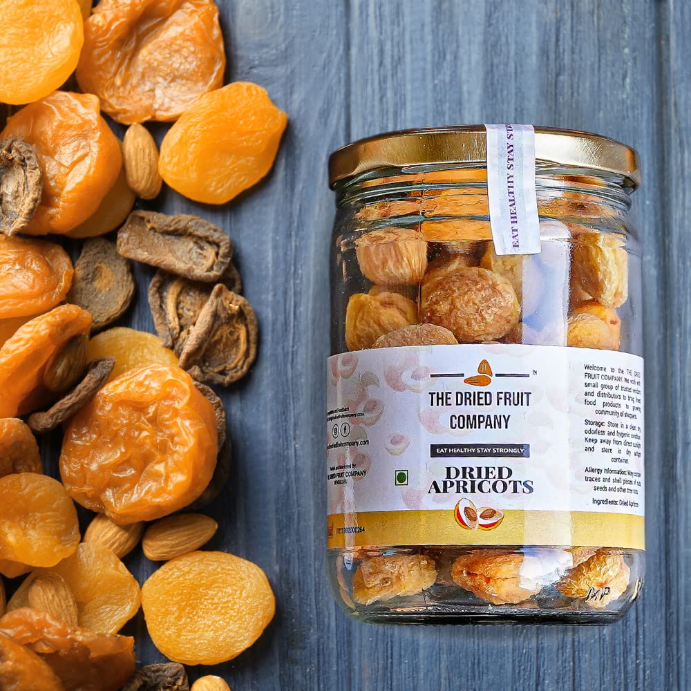 The Dried Fruit Company Dried Apricot Dry Fruit Healthy Naturally Tasty Increases Immunity (500gm)