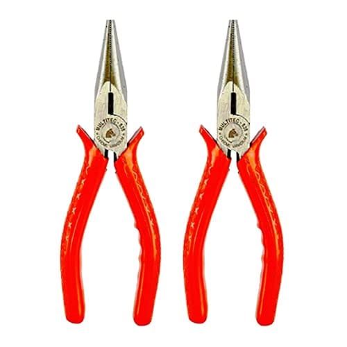 H9 Multitec MT- 535 Long Nose Plier | 6 Inch | Chrome Vanadium | Long Handle Grip | Pack of 2