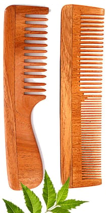 Rufiys Wooden Comb For Hair Growth | Anti Dandruff | Women & Men Combo…