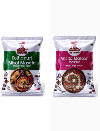 Mahashakti Kolhapuri Misal Masala & Masoor Masala (Combo of 2, 100 g each)
