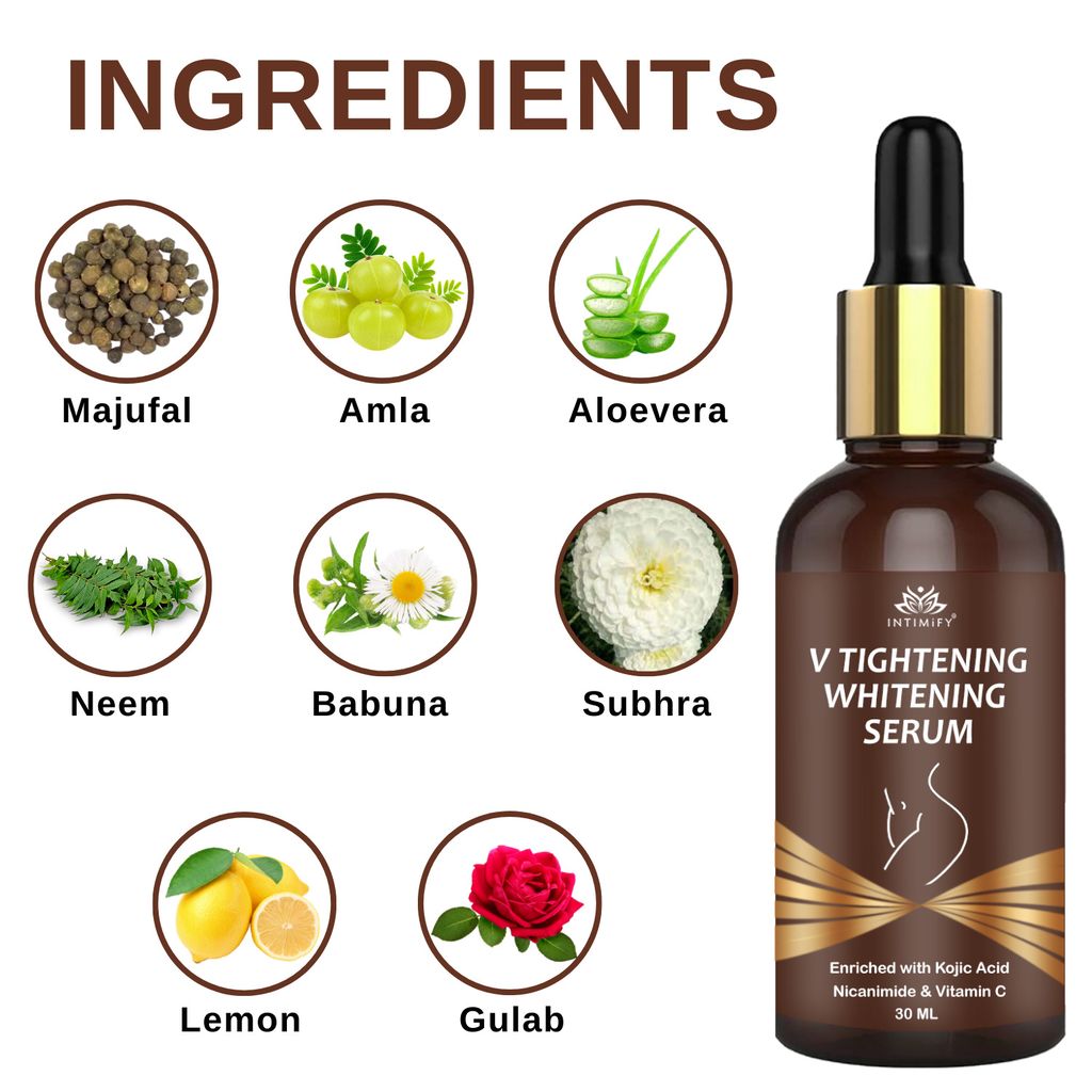 Intimify V Tightening & Whitening Serum for Tightening & Shape Correction, Skin Whitening & Lightening