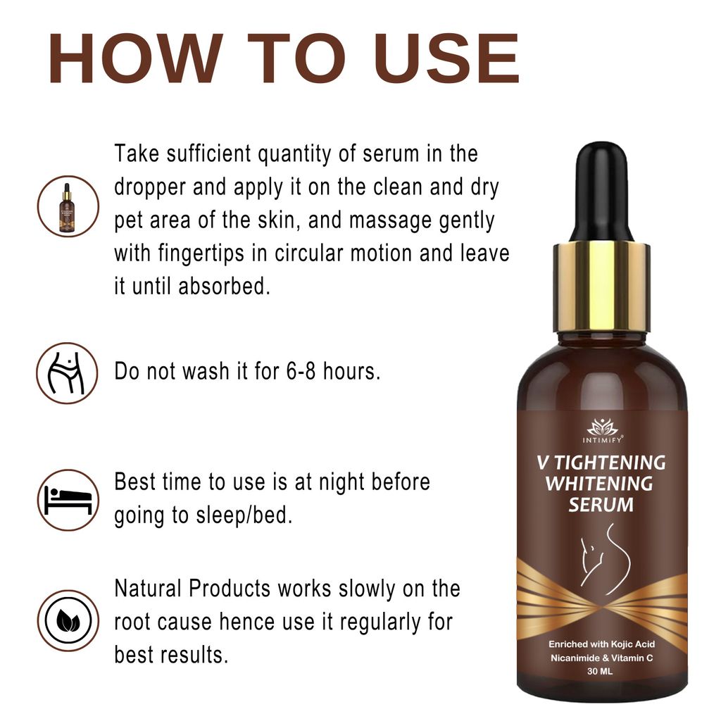 Intimify V Tightening & Whitening Serum for Tightening & Shape Correction, Skin Whitening & Lightening