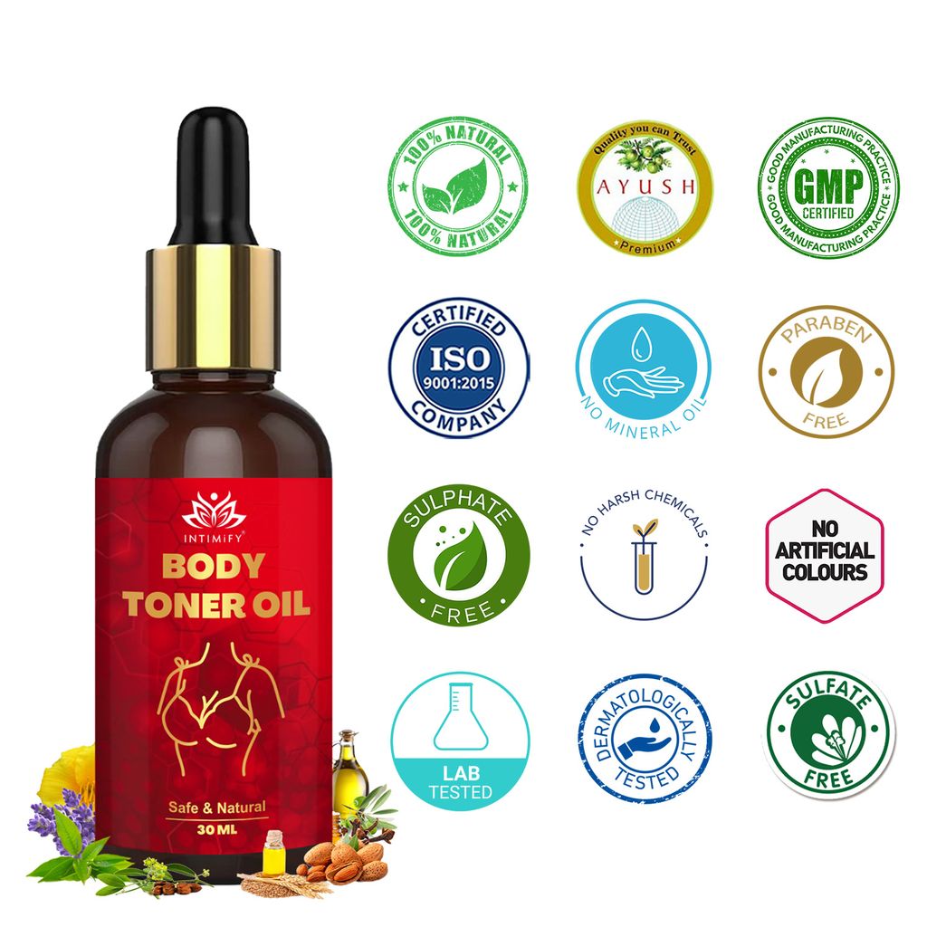 Intimify Breast Toner Oil, Breast Enlargement Oil, Breast Growth Oil, Breast Oil, Bosom Massage Oil, breast tightening