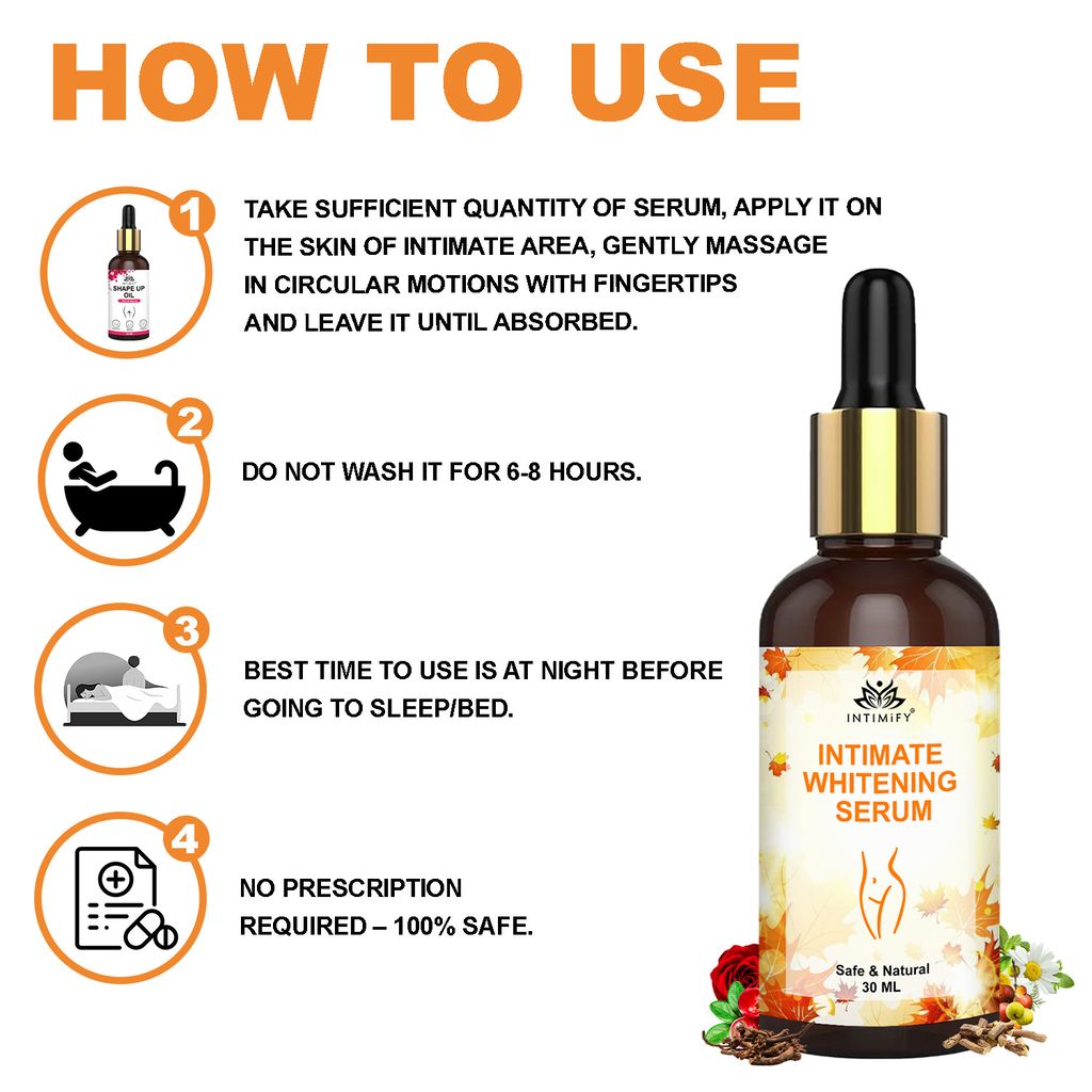 Intimify intimate whitening serum for Intimate Area Whitening, Removes Pigmentation and Dark Spots from Intimate Area