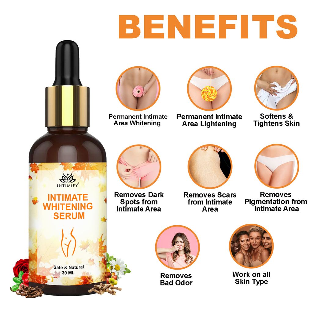 Intimify intimate whitening serum for Intimate Area Whitening, Removes Pigmentation and Dark Spots from Intimate Area