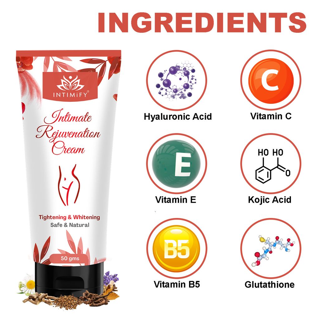 Intimify Intimate Rejuvenating Cream for intimate care, intimate lightening, female intimate lightening, vaginal whitening