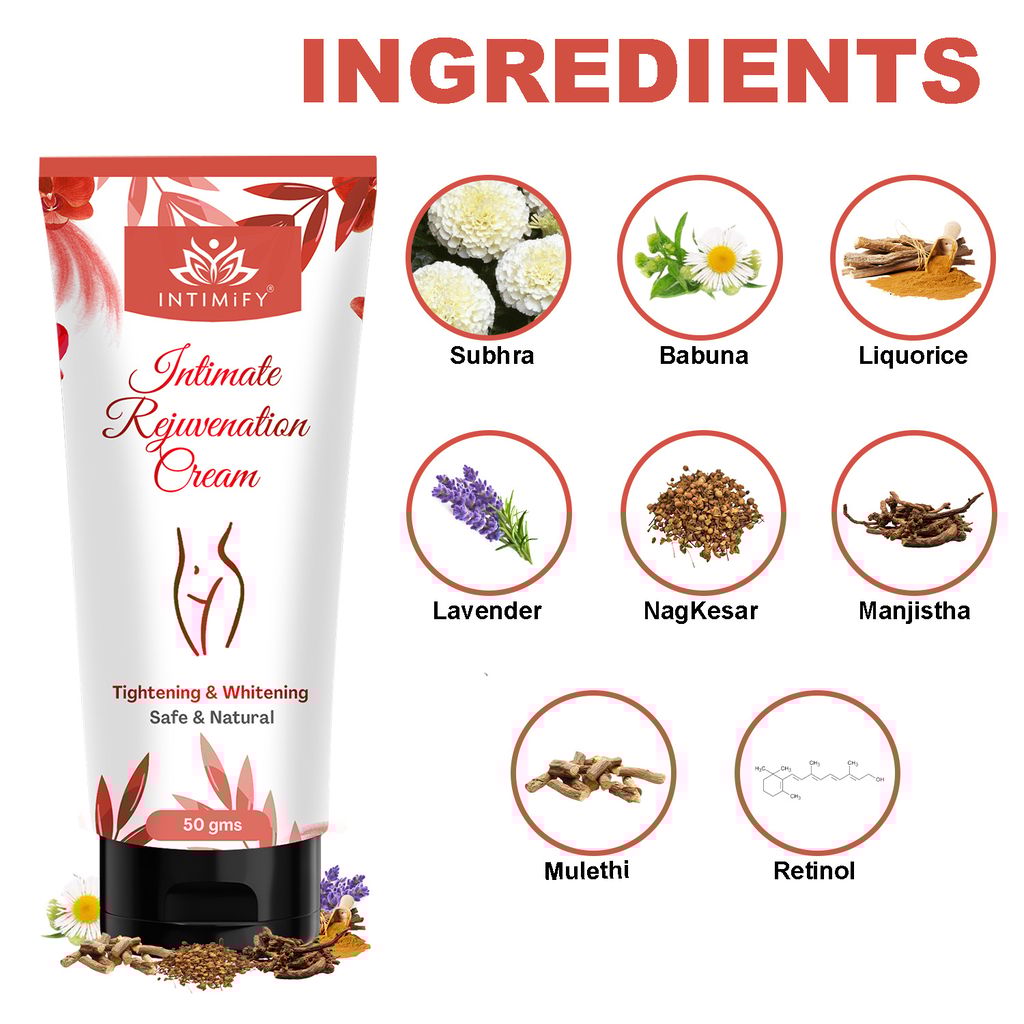Intimify Intimate Rejuvenating Cream for intimate care, intimate lightening, female intimate lightening, vaginal whitening
