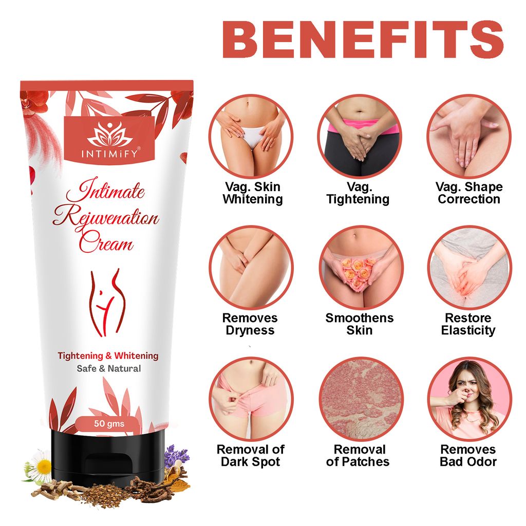 Intimify Intimate Rejuvenating Cream for intimate care, intimate lightening, female intimate lightening, vaginal whitening