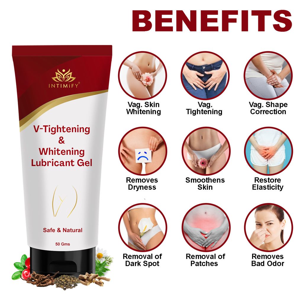 Intimify V-Tightening & Whitening Cream for vaginal whitening, vaginal tightening, ayurvedic vaginal tightening