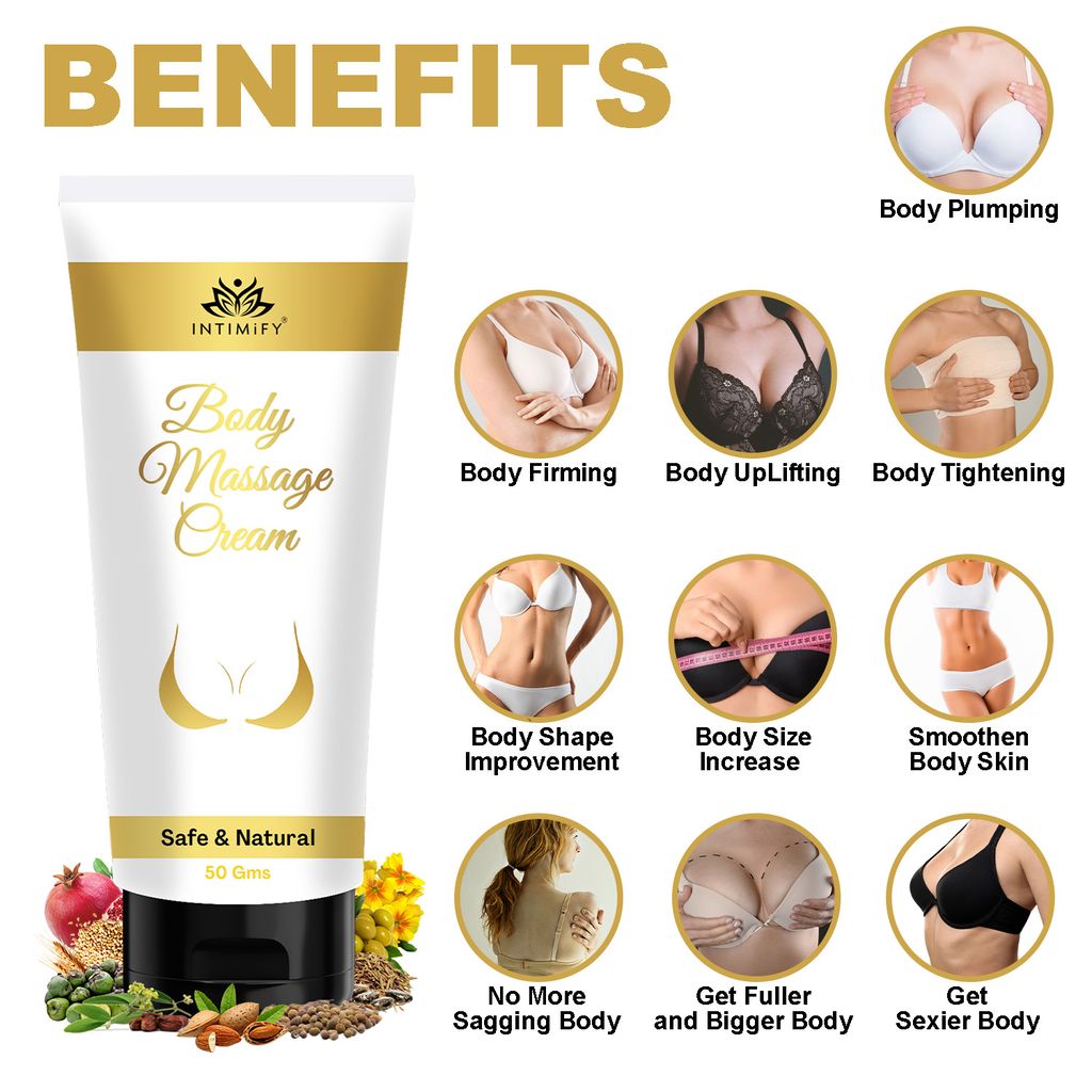 Intimify Body Massage Cream for breast enlargement, breast tightening, breast increase, breast growth, breast sagging