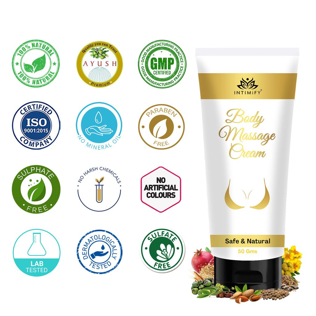 Intimify Body Massage Cream for breast enlargement, breast tightening, breast increase, breast growth, breast sagging