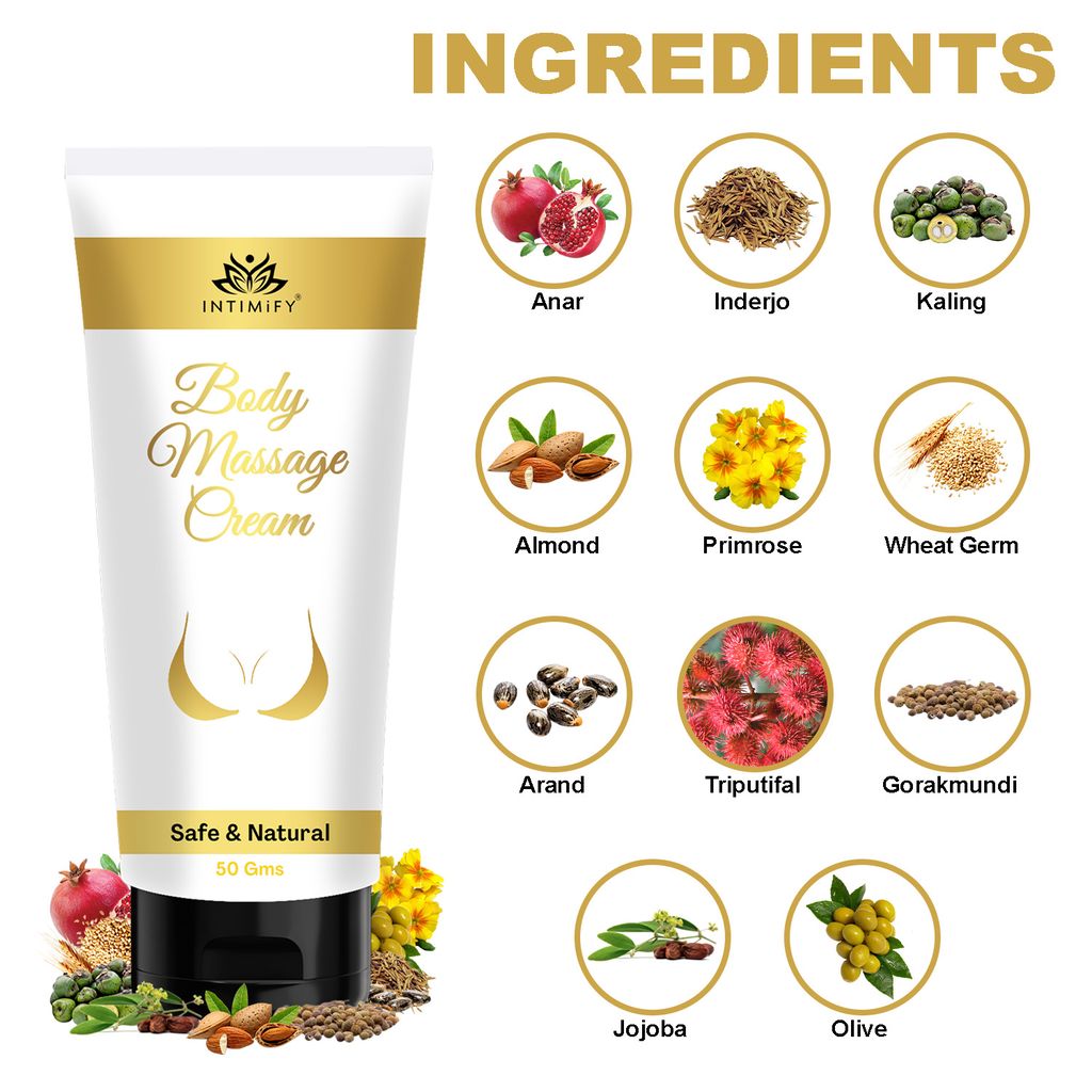 Intimify Body Massage Cream for breast enlargement, breast tightening, breast increase, breast growth, breast sagging