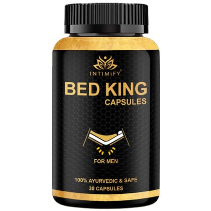 Intimify Bed King capsules for sex stamina, Sex Power, penis capsule, sex capsule, Extra Pleasure, Stamina & Power (30 caps)