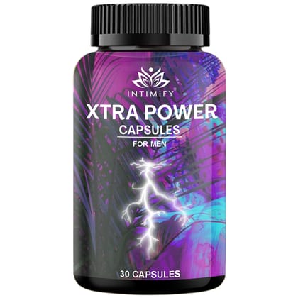 Intimify Xtra Power Capsules sex stamina, Sex Power, penis capsule, Increase Length, Time Booster, Extra Pleasure (30 caps)