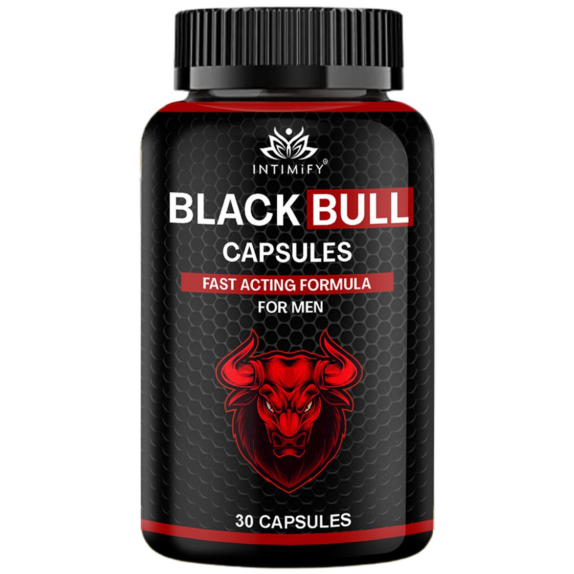Intimify Black Bull capsules, sexual stamina supplements, sexual wellness men, Increase Size, Time Booster, Extra Pleasure (30 caps)