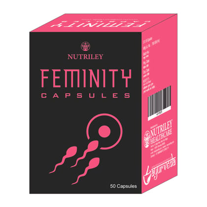 Nutriley Feminity Female Fertility Capsules for Irregular Ovulation, Purifying Blood, Strengthening Uterus, Increasing fertility