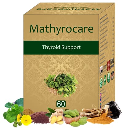 Nutriley Mathyrocare - Thyroid Control Capsules Helps in balancing Thyroid levels (60 Capsules)