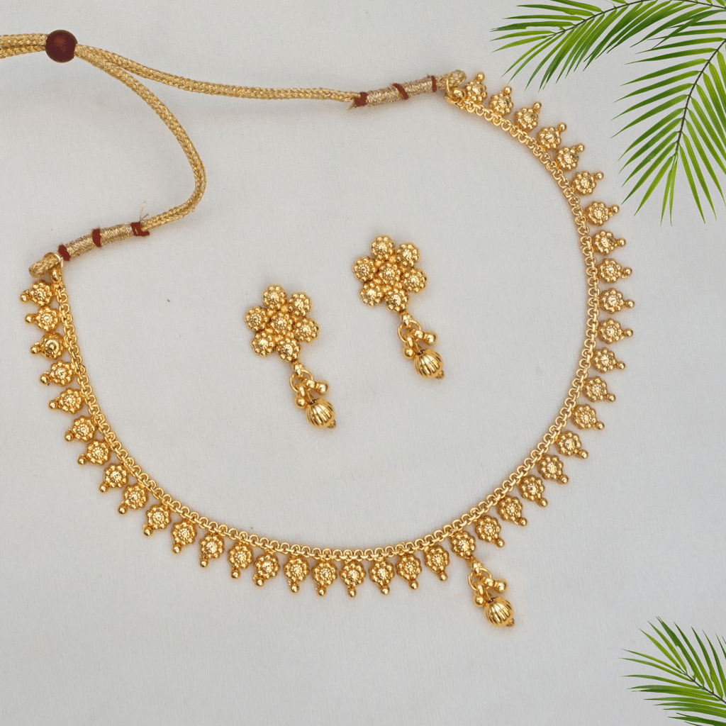 Brass, Copper Gold-plated Gold Jewel Set