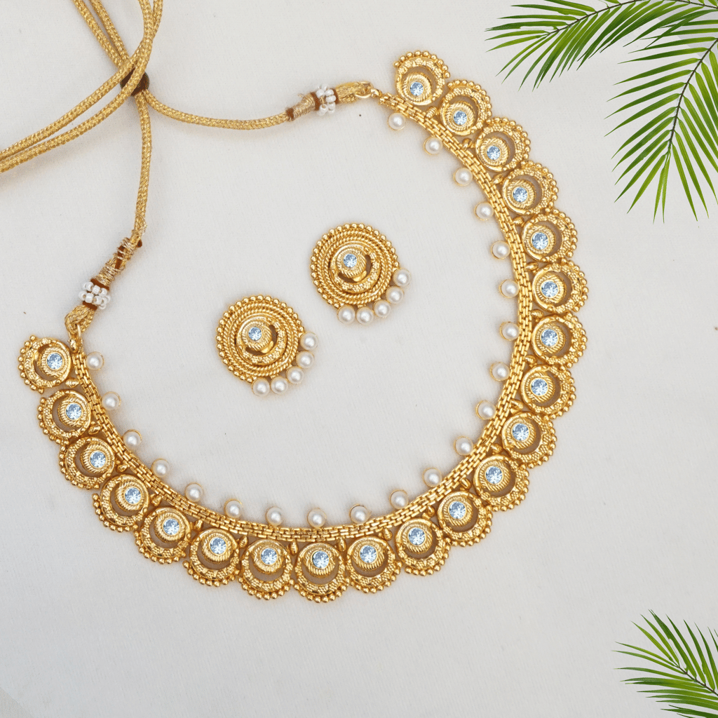 Gold-Plated Matinee Jewellery Set