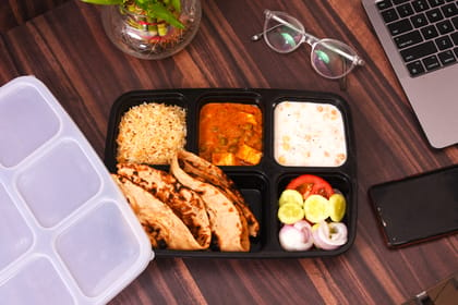 Infinity Box 5CP 5 Compartment Plastic Microwave Safe Lunch Box Leakproof Sleek Affordable Tiffin Box