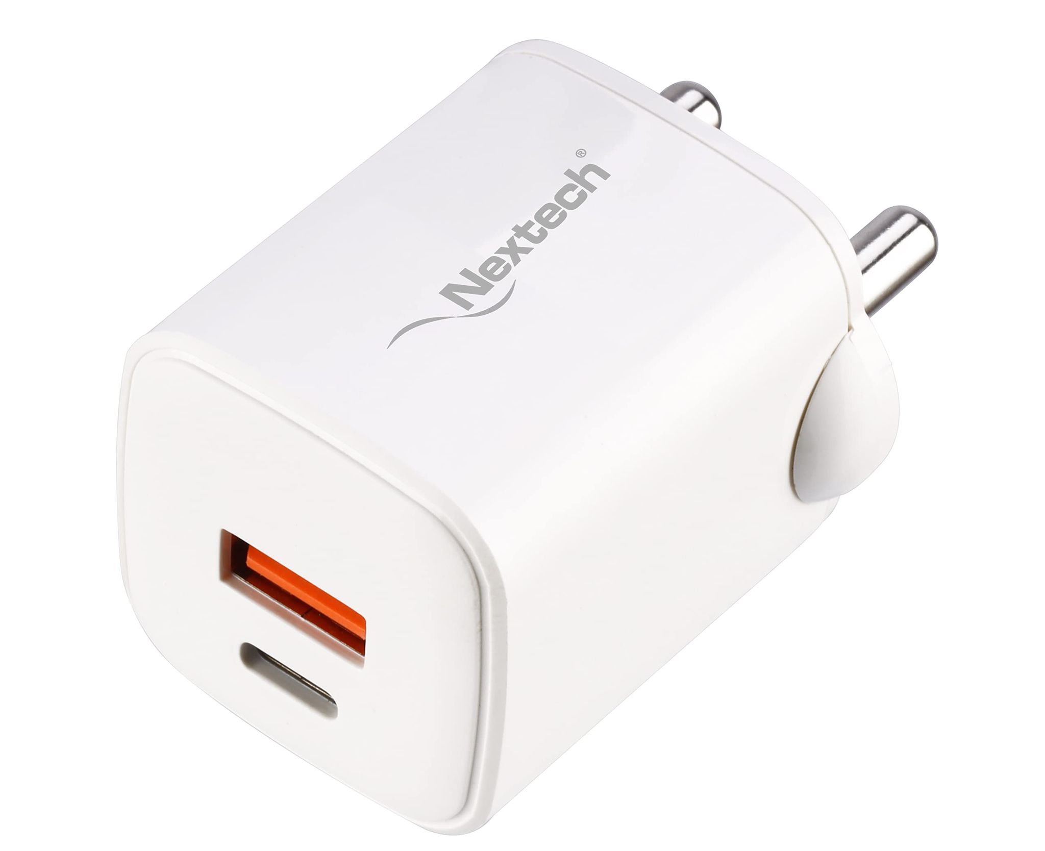 Nextech 35W Dual Port PDQC3.0 GaN & PPS Technology Fast Wall Charger Compatible with iPhones, iPads, Tablets, Android & Smartphones
