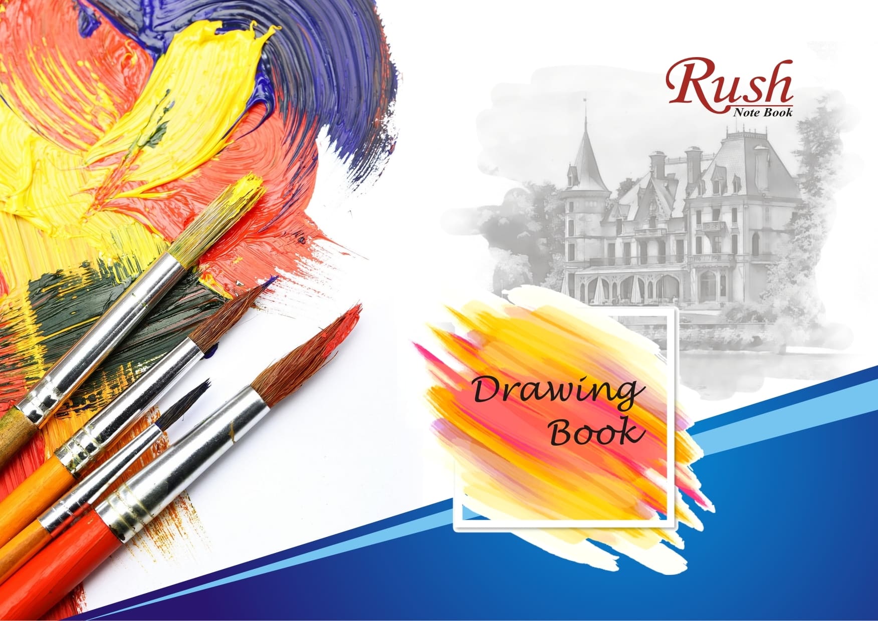 Rush 40 Pages Premium A4 Sketch Book | Art Drawing Book