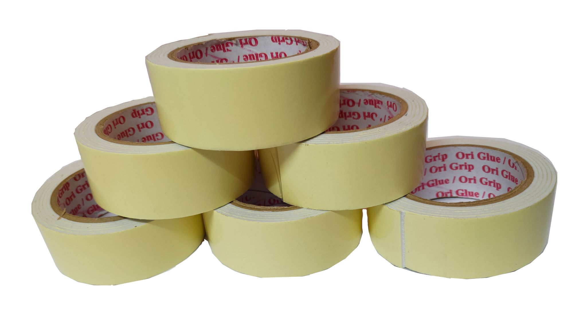 Sabhyatam Double Sided Adhesive Foam Tape for decoration, stationary, crafts, repairs and more (Length 2 mts approx, Width 40 mm and Thickness 2 mm) (Pack of 6)