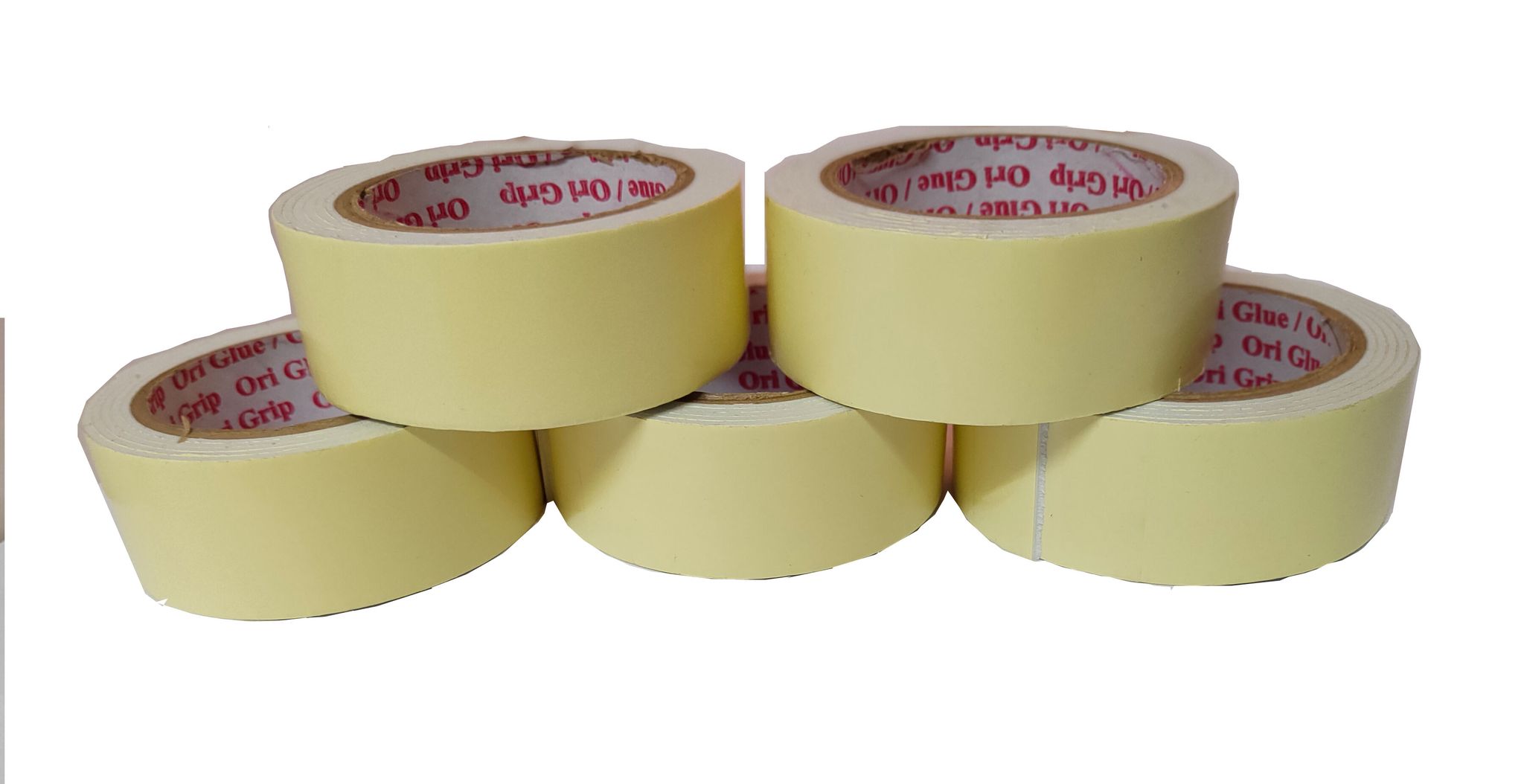 Sabhyatam Double Sided Adhesive Foam Tape for decoration, stationary, crafts, repairs and more (Length 2 mts approx, Width 40 mm and Thickness 2 mm) (Pack of 5)