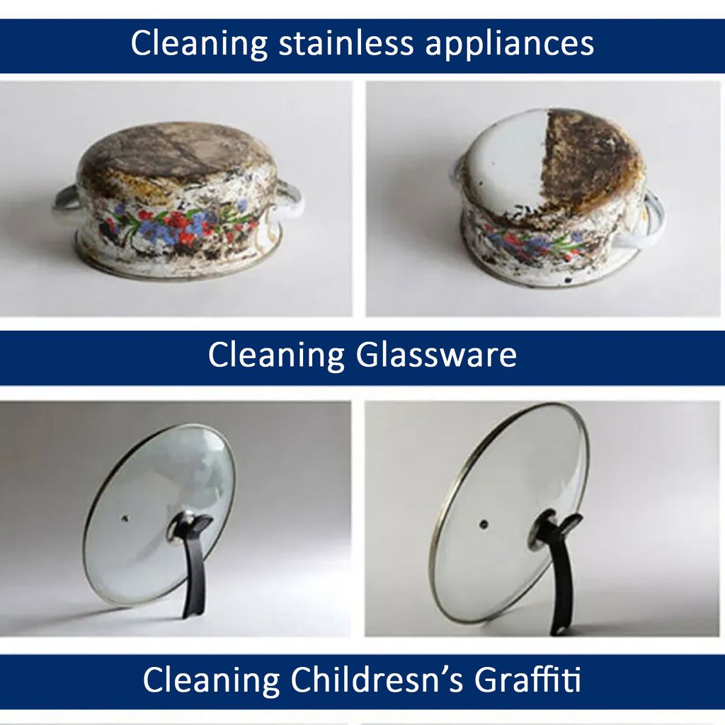 ZURU BUNCH Cleaner & Polish Removes Household Clean Universal Cleaning Paste for Removing Rust Oven & Cookware Cleaner Remove Stains from Stainless Steel Cleaning Paste Multi-Purpose