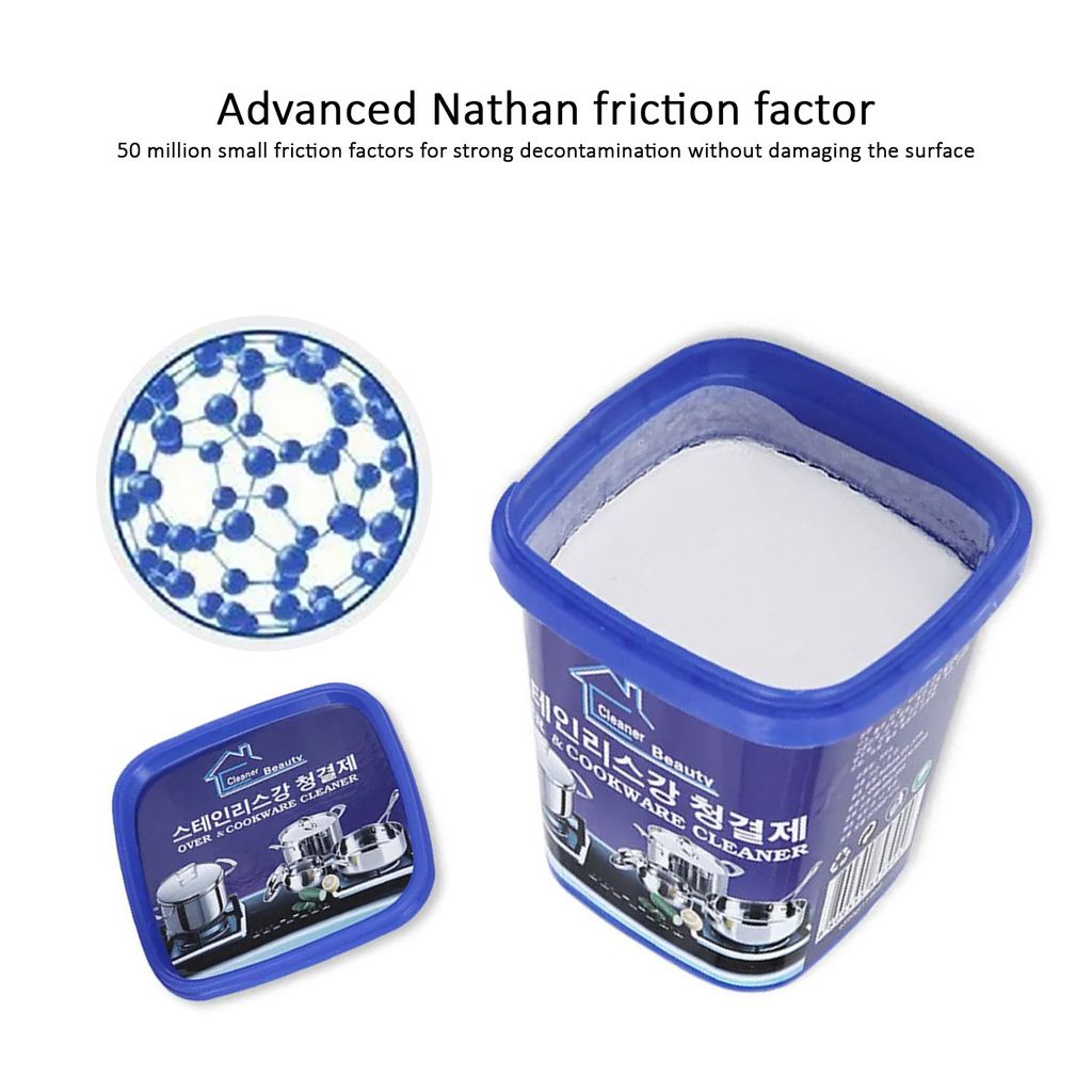 ZURU BUNCH Cleaner & Polish Removes Household Clean Universal Cleaning Paste for Removing Rust Oven & Cookware Cleaner Remove Stains from Stainless Steel Cleaning Paste Multi-Purpose