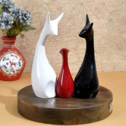 3 Pc Deer Family Showpiece