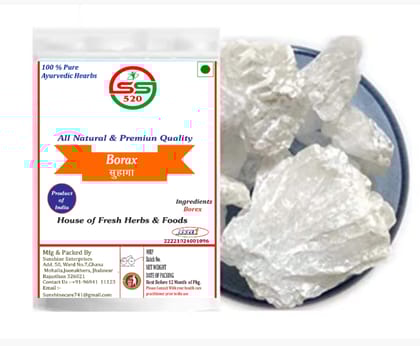 SS520 Suhaga 400g Stone Borax Rock Sogi Dali (Sodium Borate) For Multipurpose