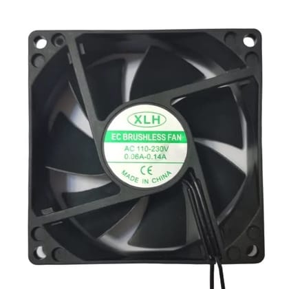 Brushless Electric XLH - AC 110-230V EC Series Axial Ventilation Cooling Fan, for Electrical, Electronics, Industrial Control Panel, Networking Rack, Server, PC, and Industrial Machinery (92x92x25mm)