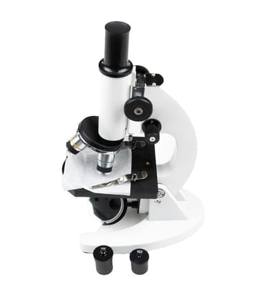 Bibox Labs XSP-12 Biological Microscope, Objective Lense: 4X/0.10, 10X/0.25, 40XS/0.65, Metal Based Stand with 2* Eyepiece (10X, 16X) for Biological Research Purposes