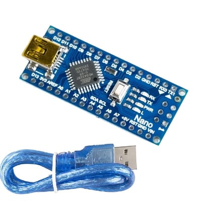 Bibox labs Nano Board CH 340/ATmega+328P along with USB cable SMD Board compatible with Arduino