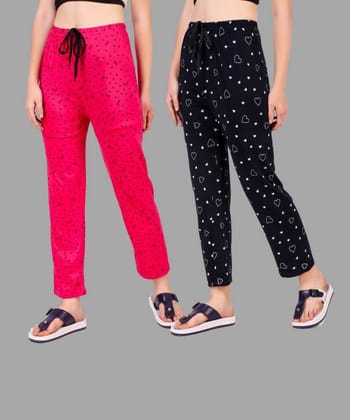 Women Printed Lower with drawstring pyjama