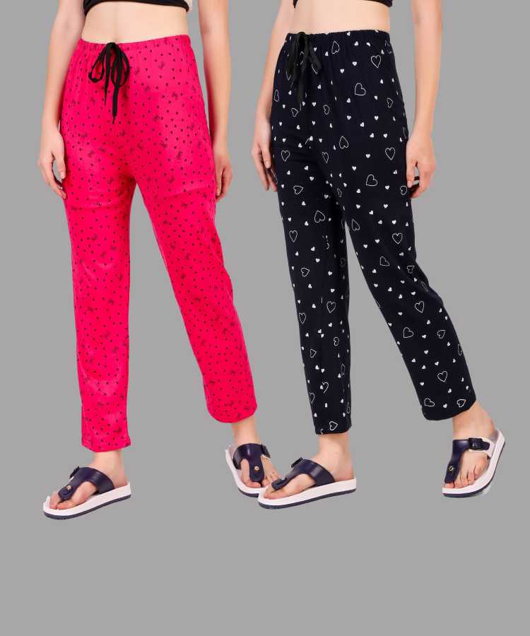 Women Printed Lower with drawstring pyjama