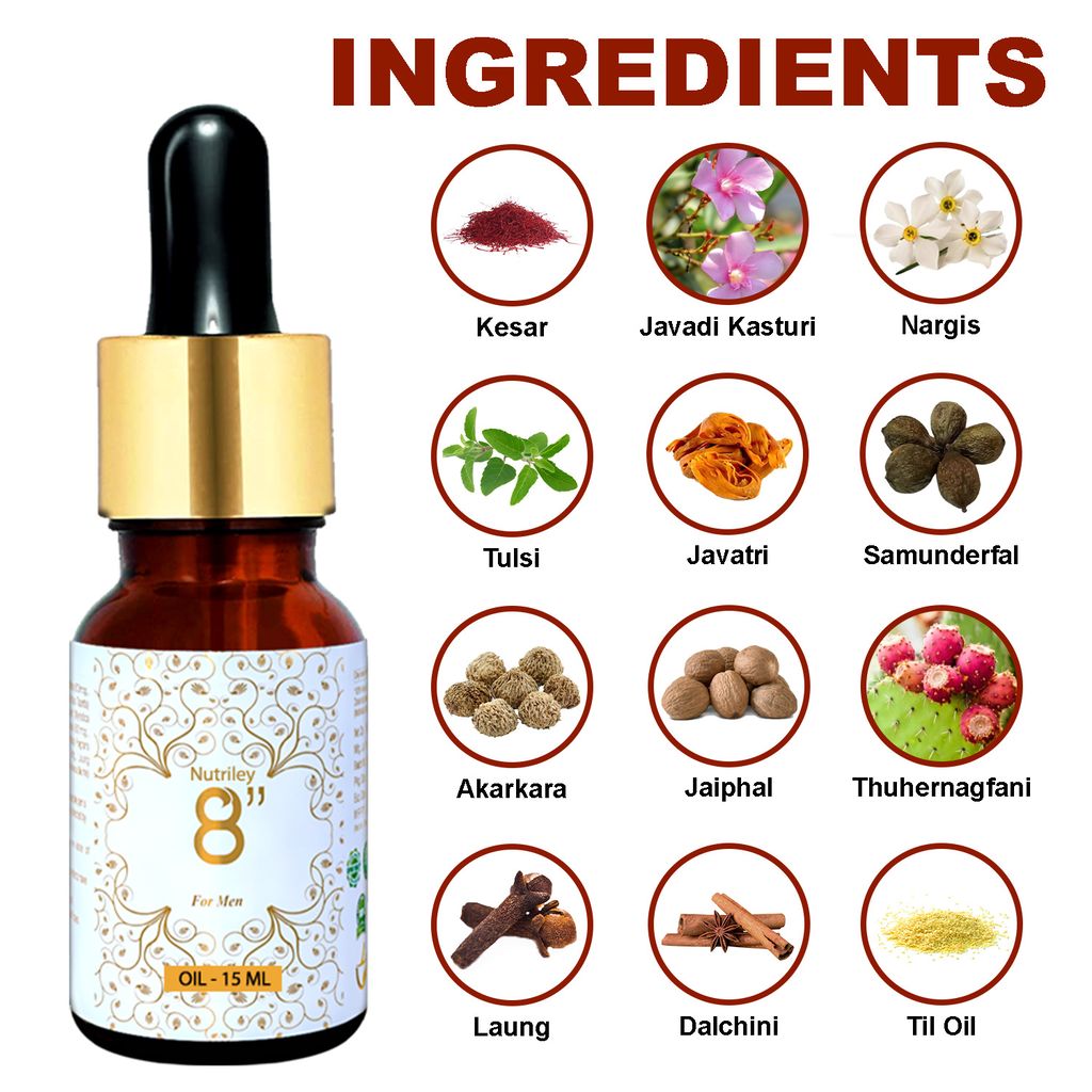 Nutriley 8" Inch - For Men Lotion (15 ml)