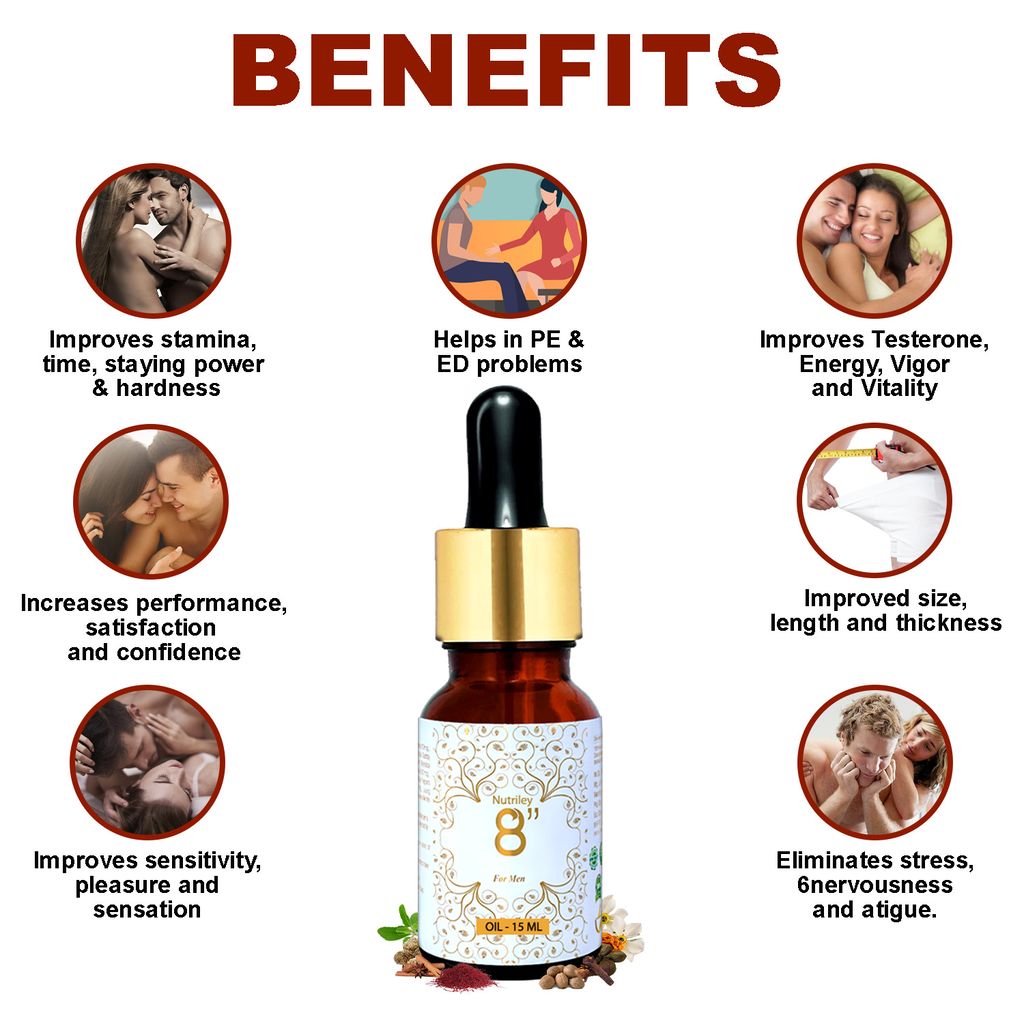 Nutriley 8" Inch - For Men Lotion (15 ml)